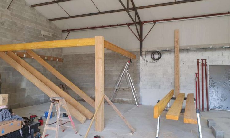 Création d'une salle de fermentation - Saint-Quentin-Fallavier - BOIS PLATRE AMENAGEMENT