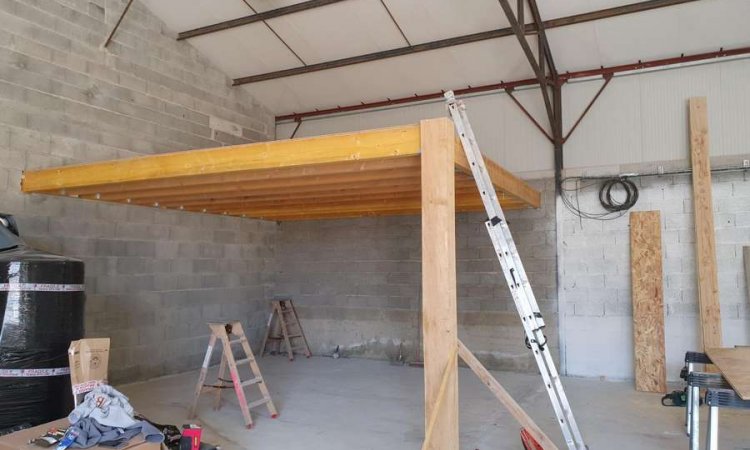 Création d'une salle de fermentation - Saint-Quentin-Fallavier - BOIS PLATRE AMENAGEMENT